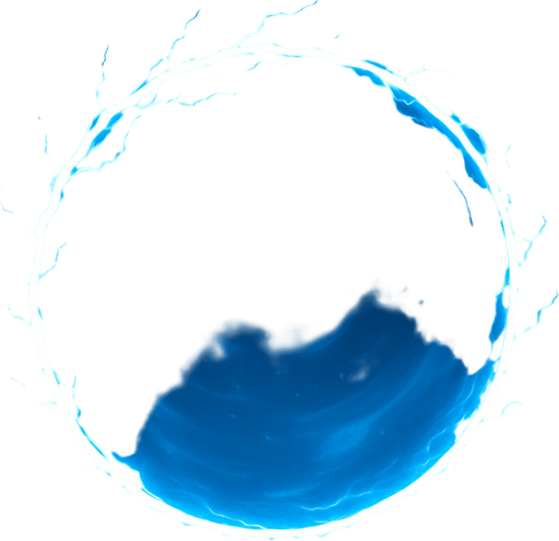 An large circle of electric energy an circular force field shield.
In-Game asset.  2d.  High contrast.  No shadows