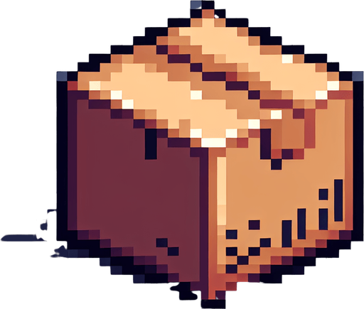 8-bit. Cartoon. Carboar box. In game asset. No background. No shadow. High quality. Single Game Texture. In-Game asset. 2d. Blank background. High contrast. No shadows.