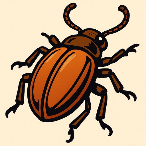 Büyük böcek.
In-Game asset.  2d.  High contrast.  No shadows