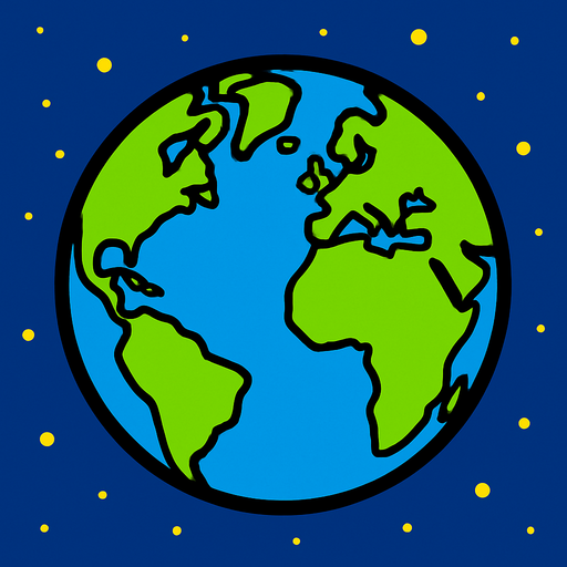 dünya resmi.
In-Game asset.  2d.  High contrast.  No shadows