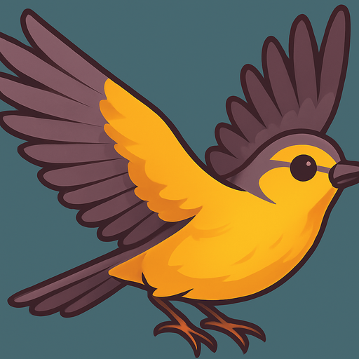 Primera de tres imagenes que crearan sensacion de movimiento a un pajaro. Esta tendra las alas extendidas
