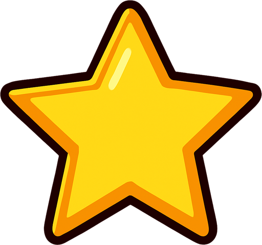 star.
In-Game asset.  2d.  High contrast.  No shadows