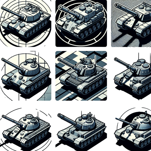 Tanks.
Single Game Texture. In-Game asset. 2d. Blank background. High contrast. No shadows.