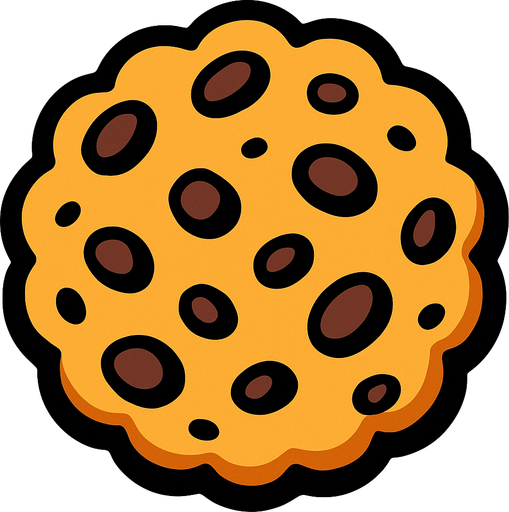 kurabiye.
In-Game asset.  2d.  High contrast.  No shadows