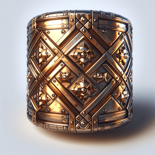 Metal.
Single Game Texture.  In-Game asset.  2d.  Blank background.  High contrast.  No shadows