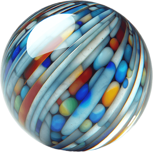 COLORED GLASS MARBLE.
Single Game Texture. In-Game asset. 2d. Blank background. High contrast. No shadows.