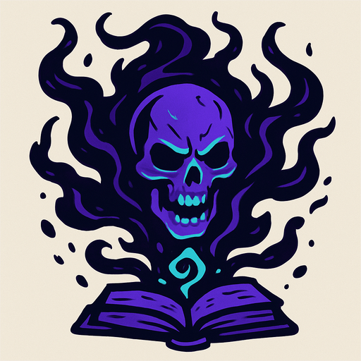 Black magic from fantasy.
In-Game asset.  2d.  High contrast.  No shadows