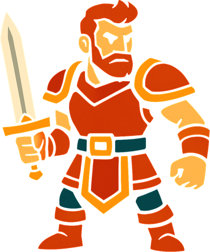 hero.
In-Game asset.  2d.  High contrast.  No shadows