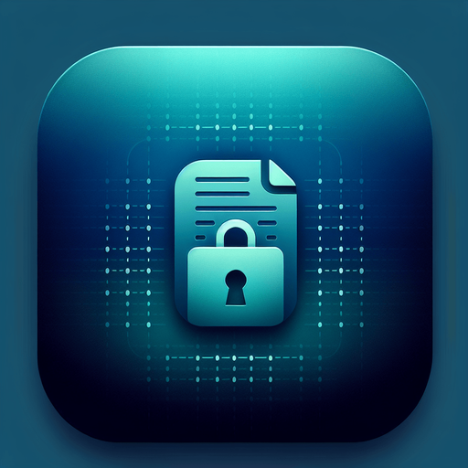 A square app store icon with rounded edges, designed for an Encrypted Code File app. The icon features a clean and minimalistic file graphic in the center, with a padlock symbol overlaying it to indicate encryption. Subtle code lines or binary patterns are faintly visible on the file for a modern touch. The background is a gradient of dark blue to teal, with a soft glow around the edges, conveying security and advanced technology while keeping the design clean and professional..
Single Game Texture. In-Game asset. 2d. Blank background. High contrast. No shadows.