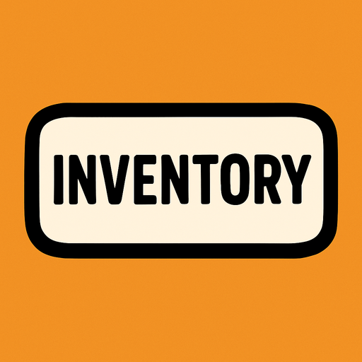 inventory button.
In-Game asset.  2d.  High contrast.  No shadows