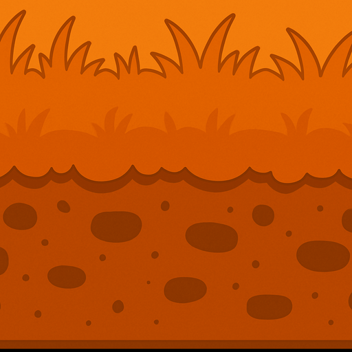 orange piece of land 2d