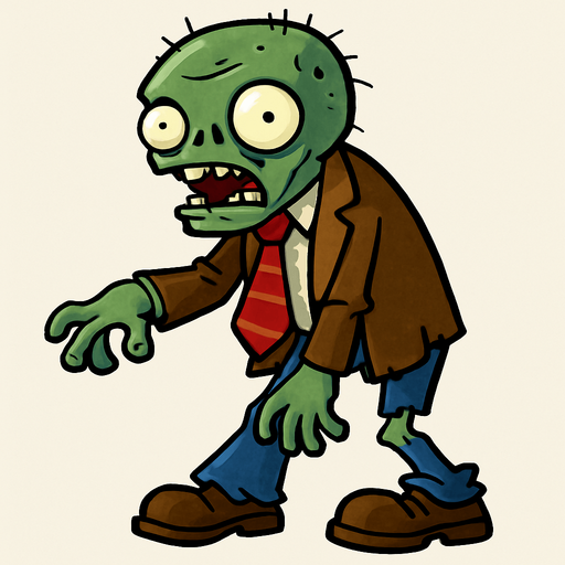 zombine from plats vs zombines.
In-Game asset.  2d.  High contrast.  No shadows