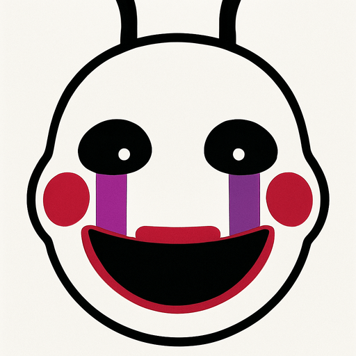 puppet FNAF head.
In-Game asset.  2d.  High contrast.  No shadows