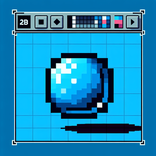 a pixel bubble.
Single Game Texture.  In-Game asset.  2d.  Blank background.  High contrast.  No shadows