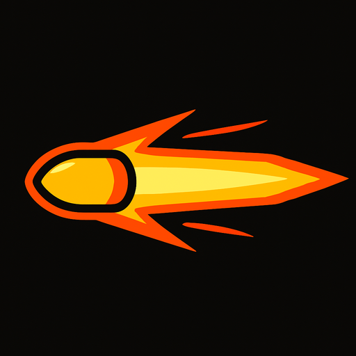 2d beam bullet.
In-Game asset.  2d.  High contrast.  No shadows