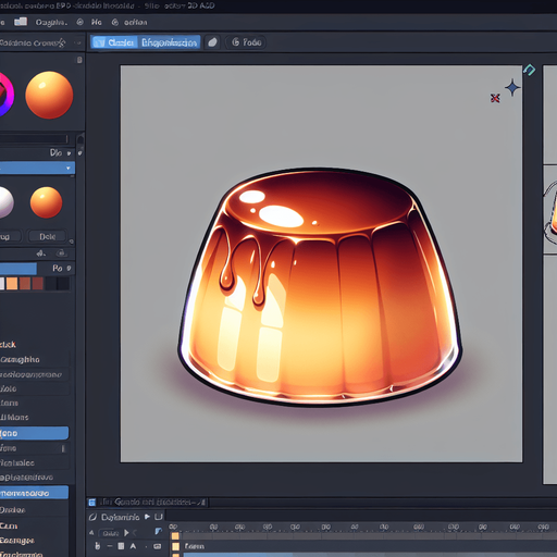 flan pudding, shiny, anime

Single Game Texture. In-Game asset. 2d. Blank background. High contrast. No shadows.