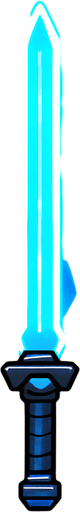 Blue light sword.
In-Game asset.  2d.  High contrast.  No shadows