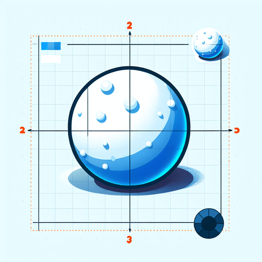 white snowball with some blue glue, cartoon Single Game Texture. In-Game asset. 2d. Blank background. High contrast. No shadows.