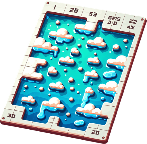 Water spill.
Single Game Texture.  In-Game asset.  2d.  Blank background.  High contrast.  No shadows