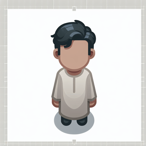 Top-down image of a person.
Single Game Texture.  In-Game asset.  2d.  Blank background.  High contrast.  No shadows