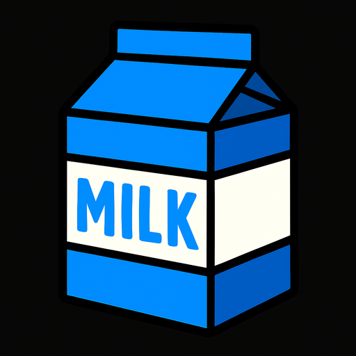 milk.
In-Game asset.  2d.  High contrast.  No shadows