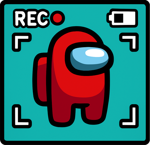 cameraFrame among us.
In-Game asset.  2d.  High contrast.  No shadows