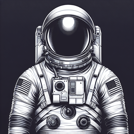 an astronaut.
Single Game Texture. In-Game asset. 2d. Blank background. High contrast. No shadows.