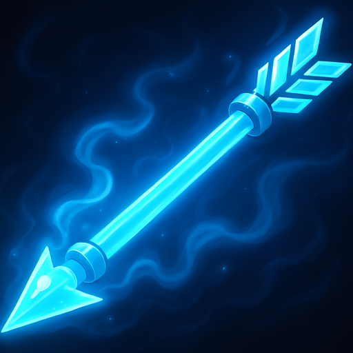 Blue glow. Magical