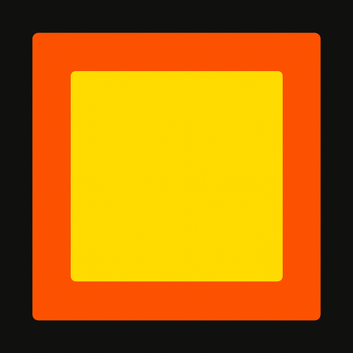 A square.
In-Game asset.  2d.  High contrast.  No shadows