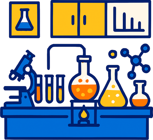 Laboratuvar.
In-Game asset.  2d.  High contrast.  No shadows