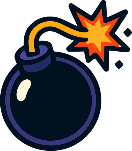 Bomba.
In-Game asset.  2d.  High contrast.  No shadows