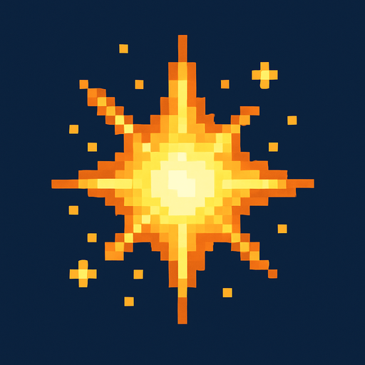 8bit energyParticle.
In-Game asset.  2d.  High contrast.  No shadows