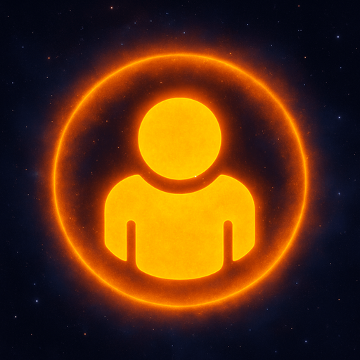 player aura image top view in space game.