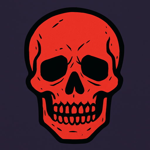 dead head.
In-Game asset.  2d.  High contrast.  No shadows