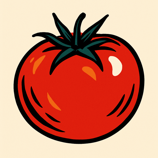 tomato.
2d.  High contrast.  No shadows