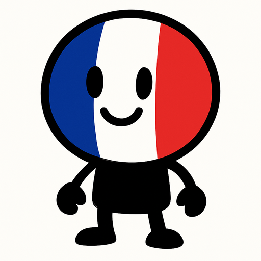 france flag ball head.
In-Game asset.  2d.  High contrast.  No shadows