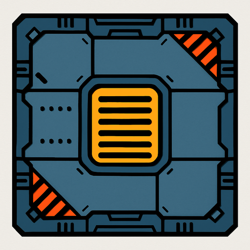 shipFloor casella.
In-Game asset.  2d.  High contrast.  No shadows