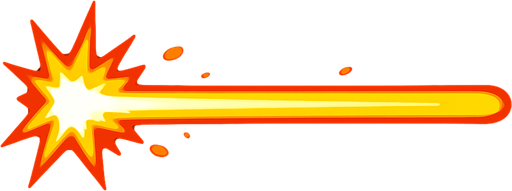 laser blast.
In-Game asset.  2d.  High contrast.  No shadows