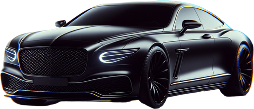 An rolse royse ghost black colour.
Single Game Texture. In-Game asset. 2d. Blank background. High contrast. No shadows.