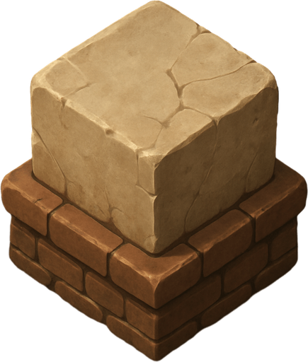 cornerstone 2d in game asset from top view
