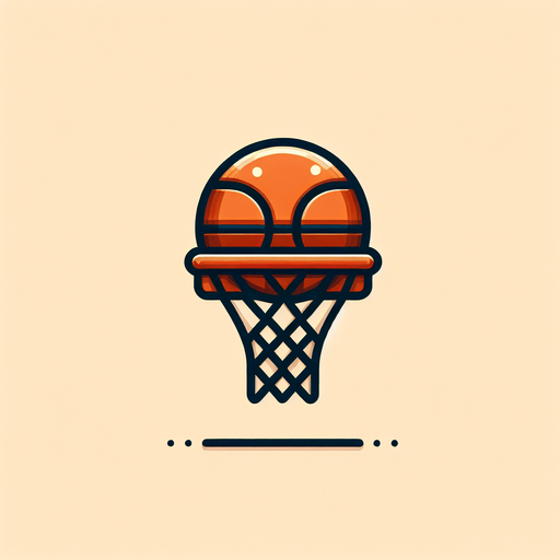 Basketball basket.
Single Game Texture. In-Game asset. 2d. Blank background. High contrast. No shadows.