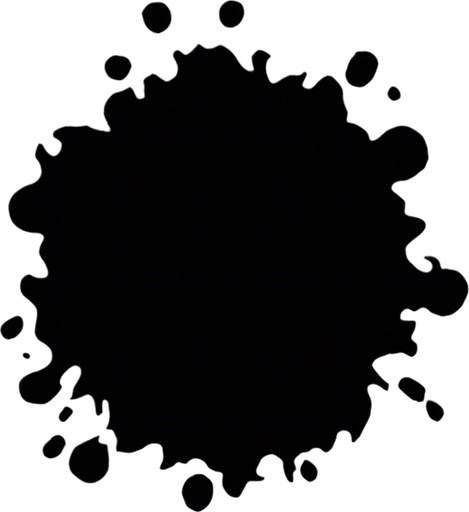 Same image, but where the inklblot is made from dark blue ink instead of black.