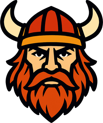 Viking kafası.
In-Game asset.  2d.  High contrast.  No shadows