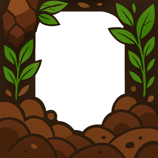 El margen para una carta que representa el tipo tierra