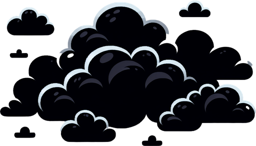 dark cartoon cloudy skies high quality background make it simple and minimalistic..
Single Game Texture. In-Game asset. 2d. Blank background. High contrast. No shadows.