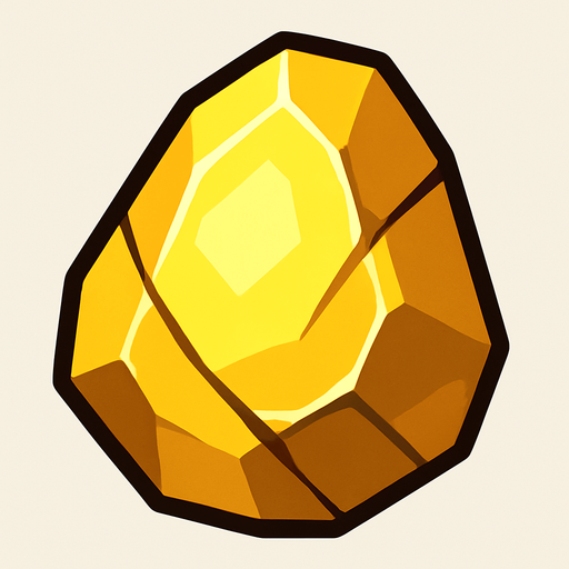 Pierre element lumière.
In-Game asset.  2d.  High contrast.  No shadows