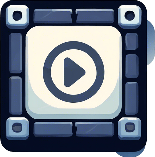 remove the play sign and circle in the middle