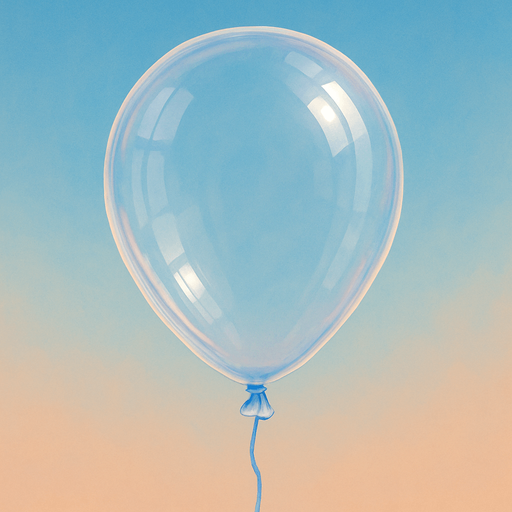 Transparent ballon shape.