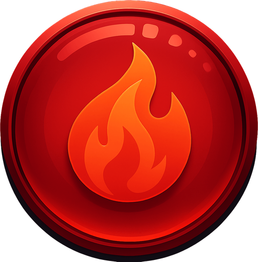 top kırmızı olsun içerisinde de aynı stilde bir alev yer alsın