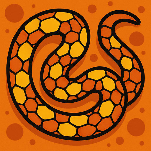 cartoon snake texture.
In-Game asset.  2d.  High contrast.  No shadows